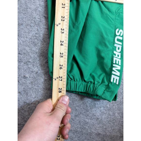 Supreme Warm Up Track Pants Men S Green Joggers Windbreaker Skate Streetwear Y2K - Picture 6 of 9